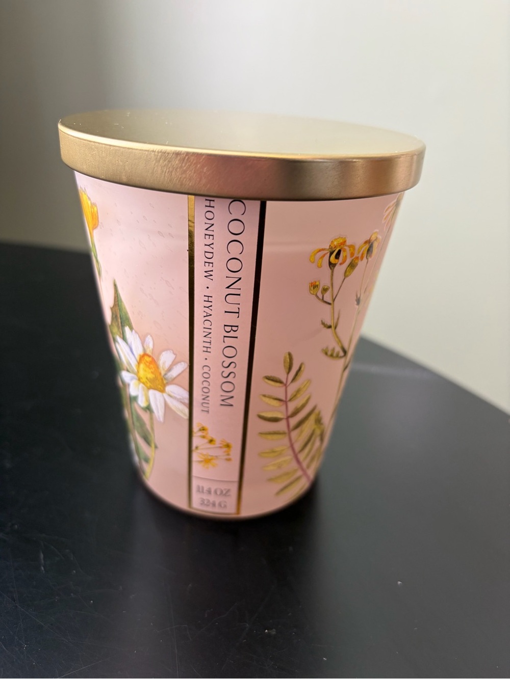 Sonoma Coconut Blossom Single Wick 11.4OZ Candle NEW Honeydew Hyacinth Floral